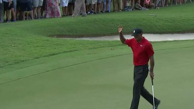 Tiger Woods wins by two at TOUR Championship