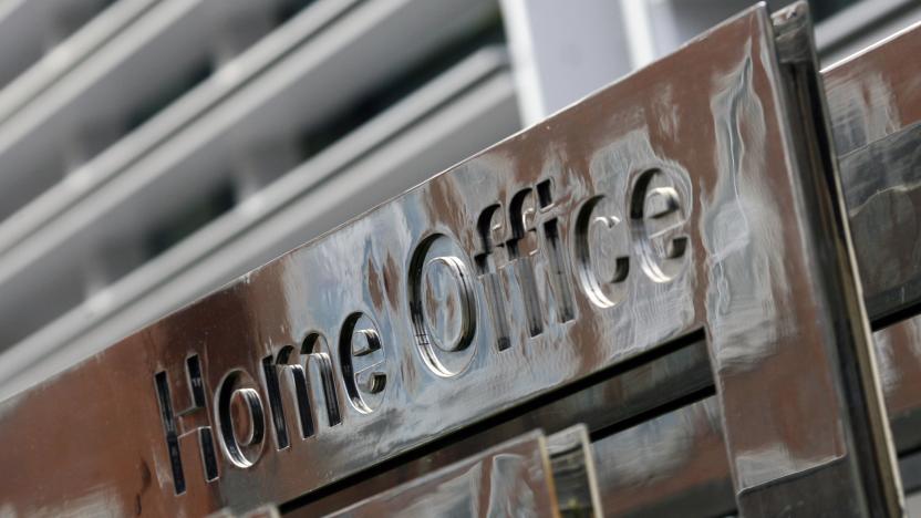 A general view shows the headquarters of Britain's Home Office in central London January 15, 2007. Home Secretary John Reid will face questions from MPs on Monday over his department's failure to enter criminals' details on the national police computer. REUTERS/Stephen Hird (BRITAIN)