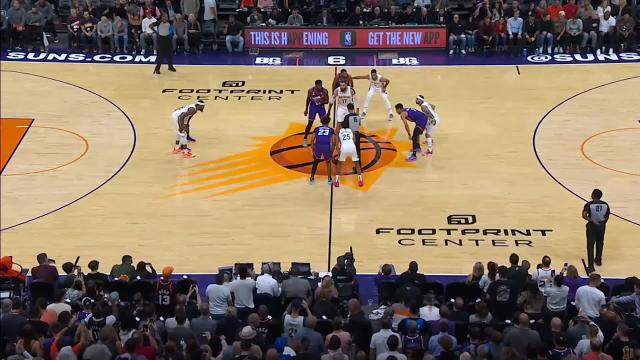 Devin Booker with a first basket of the game vs the New Orleans Pelicans