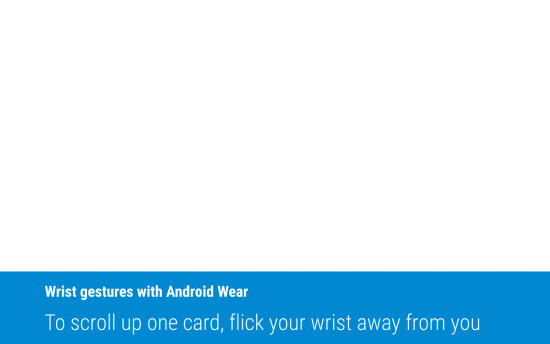 android wear wrist gestures