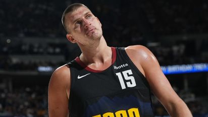 Associated Press - Denver Nuggets center Nikola Jokic reacts after being called for a foul in the second half of Game 7 of an NBA second-round playoff series against the Minnesota Timberwolves Sunday, May 19, 2024, in Denver. (AP Photo/David Zalubowski)
