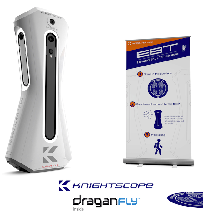 Draganfly Selected By Knightscope To Integrate Mobile Vital Sign Screening Technology Into Its Autonomous Security Robots