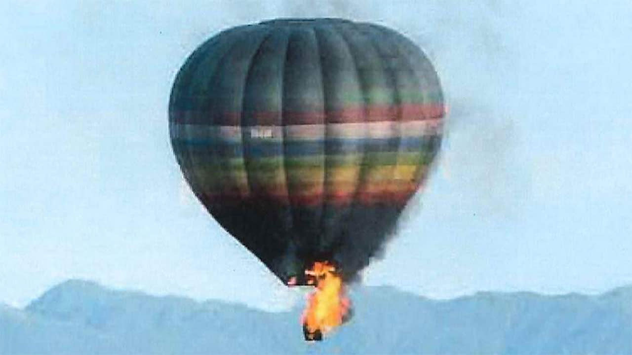 Photos of hot air balloon crash released