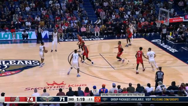 Trey Murphy III with a deep 3 vs the Portland Trail Blazers