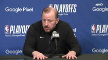 Tom Thibodeau on keys to success as he previews Game 3 against the Philadelphia 76ers