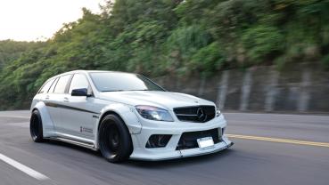 【秀愛車影片】就算她是吃油怪獸，我也義無反顧！ Liberty Walk C63 AMG Estate