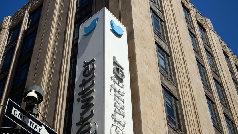 Twitter's sign is seen partially removed after San Francisco Police stopped the changing of their sign to the company's new name, "X" at Twitter's corporate headquarters office in San Francisco, California on July 24, 2023. Elon Musk killed off the Twitter logo on July 24, 2023, replacing the world-recognized blue bird with a white X as the tycoon accelerates his efforts to transform the floundering social media giant. Musk and the company's new chief executive Linda Yaccarino announced the rebranding on July 23, 2023, scrapping one of technology's most iconic brands in the latest shock move since the tycoon took over Twitter nine months ago. (Photo by JOSH EDELSON / AFP) (Photo by JOSH EDELSON/AFP via Getty Images)