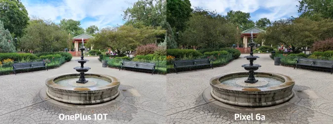 OPT10 vs Pixel 6a fountain