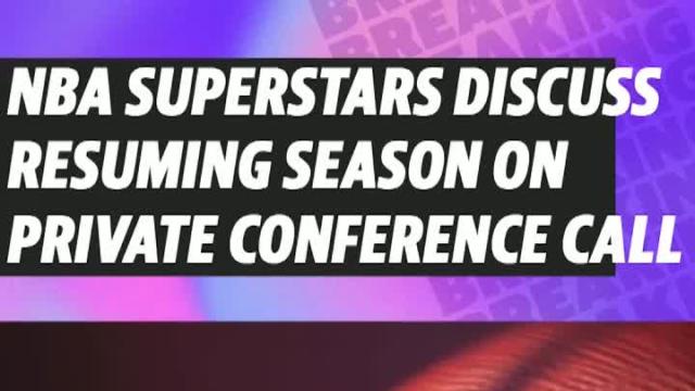 NBA superstars discuss resuming season on private conference call