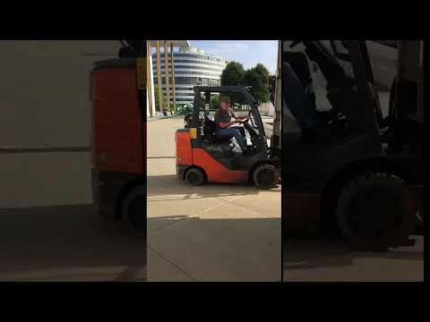 Picking Up A Quarter With A Forklift