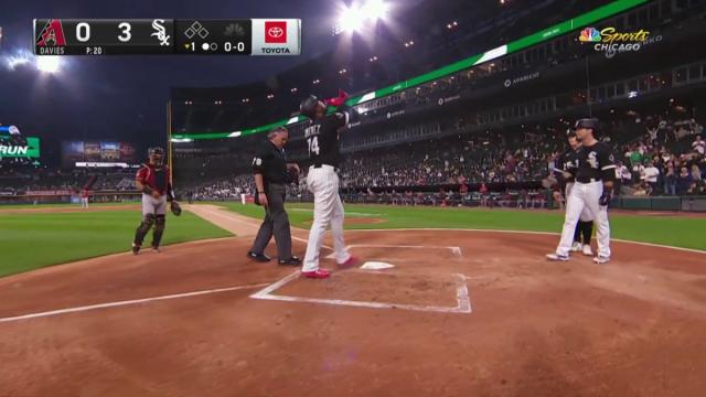 Video: Eloy Jiménez crushes his first MLB home run - NBC Sports