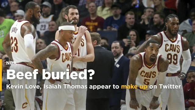 Kevin Love, Isaiah Thomas appear to make up on Twitter after report Thomas led Love witch hunt