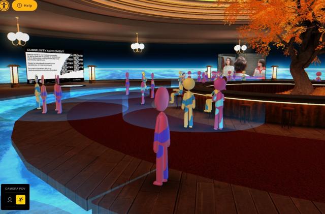 The Film Party hub on Sundance's virtual Spaceship.