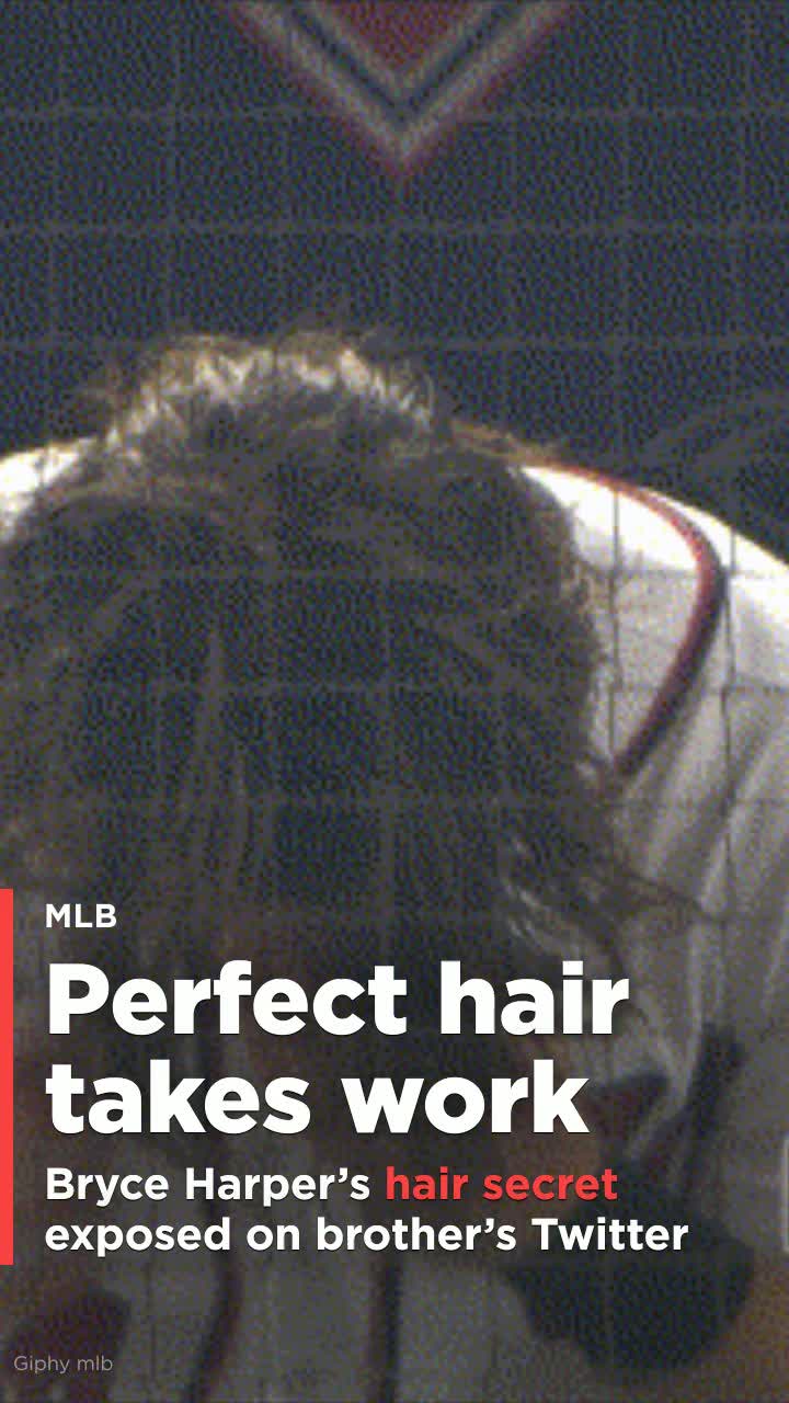 Bryce Harper reveals the secret behind his impressive bro-hawk