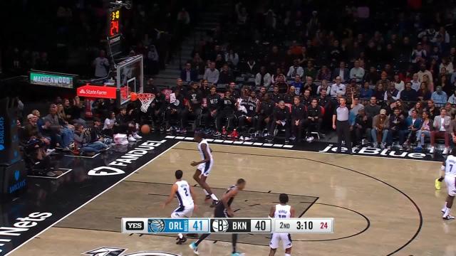 Joe Harris with a 3-pointer vs the Orlando Magic