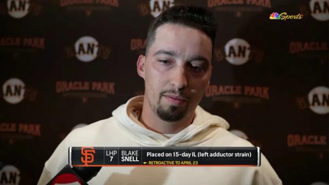 Snell gives injury update, is confident of quick return to Giants