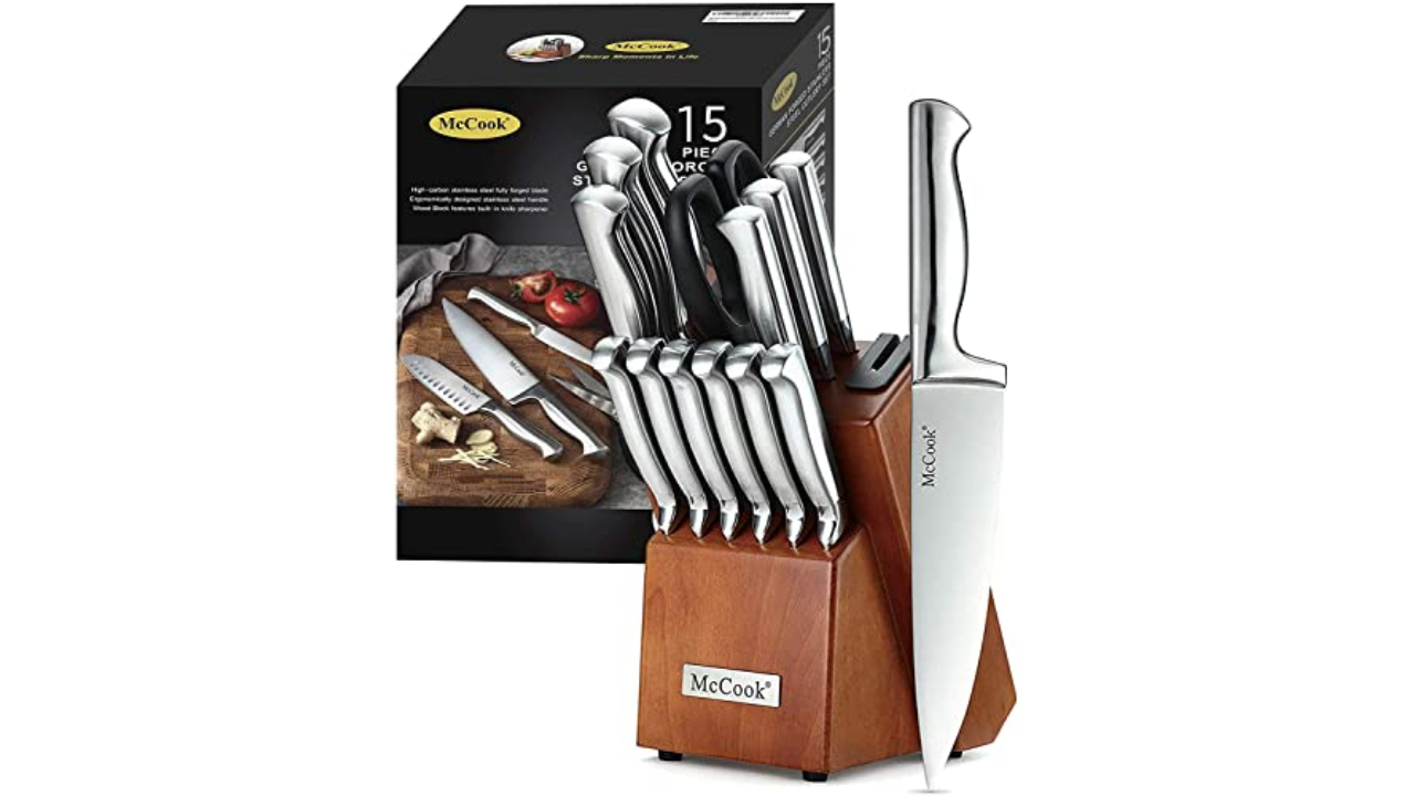 Master Maison 15-Piece Premium Kitchen Knife Set - Silver