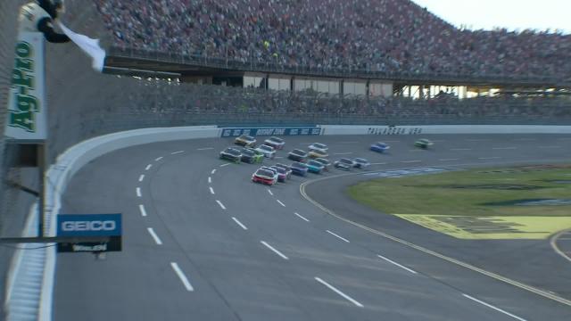 Gragson takes checkered flag in triple overtime at Talladega