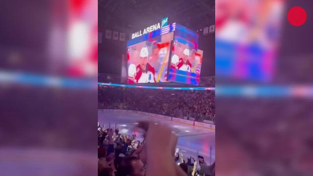 Colorado Avalanche fans celebrate as team advances to NHL Stanley Cup Final