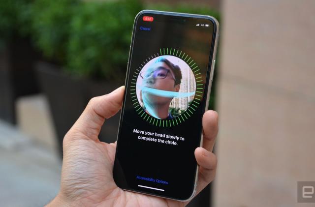 Setting up Face ID on Apple iPhone X