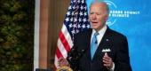 President Biden addresses the Leaders Summit on Climate on April 23. (AP)