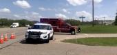 Police investigate the scene of a shooting in Bryan, Texas, on Thursday. (Twitter)