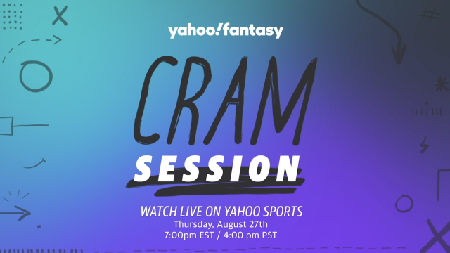 Yahoo Fantasy Cram Session on Thursday, 8/27 at 7:00pm EST