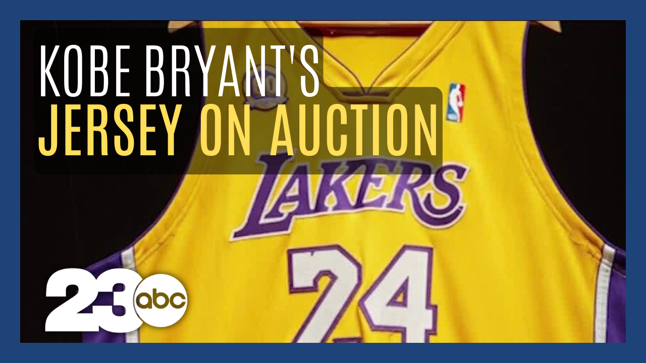 Kobe Bryant jersey up for auction, expected to fetch up to $7 million