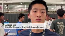 Two finals losses fueled WIAA tennis title run for Brookfield Academy's Adrian Yin