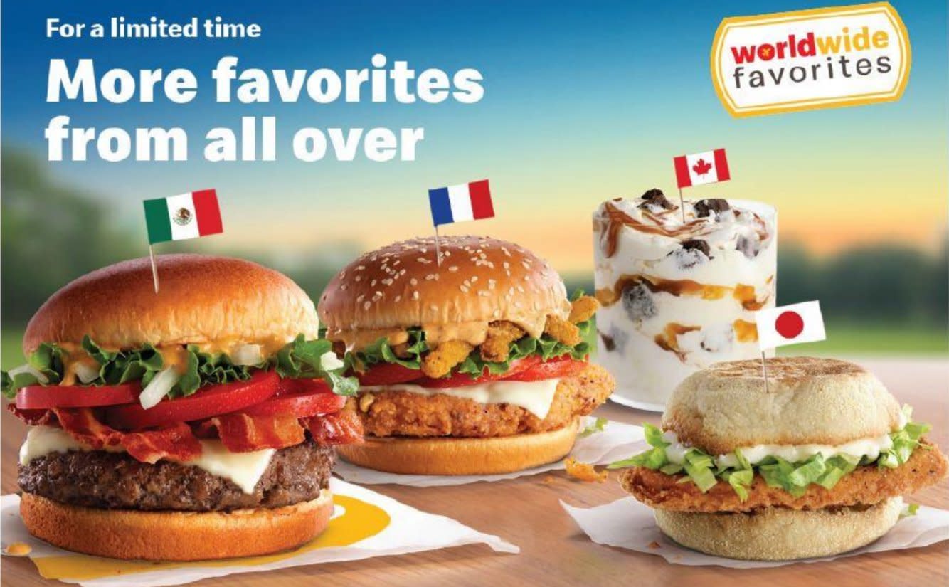 McDonald's Is Testing New Additions to Its Worldwide Favorites Menu