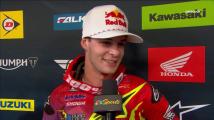 Jett: Awesome to go 1-2 with Hunter in 450 class