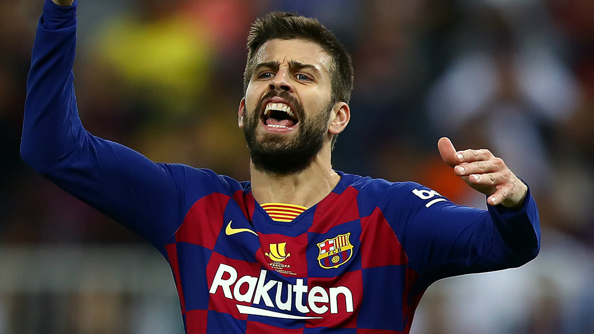 Barcelona Defender Gerard Pique PNG.