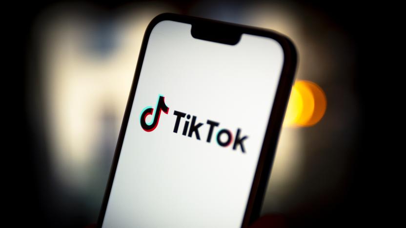 The TikTok logo is seen on a mobile device in this photo illsutration on 16 March, 2024 in Warsaw, Poland. (Photo by Jaap Arriens/NurPhoto via Getty Images)