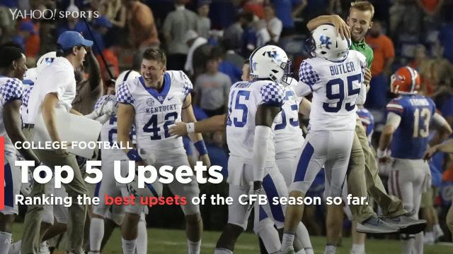 Top-5 upsets in college football through three weeks