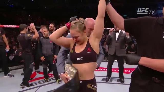 UFC 190: Ronda Rousey Octagon Interview