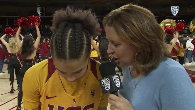 USC's Endyia Rogers discusses career day and Kobe Bryant's tragic passing