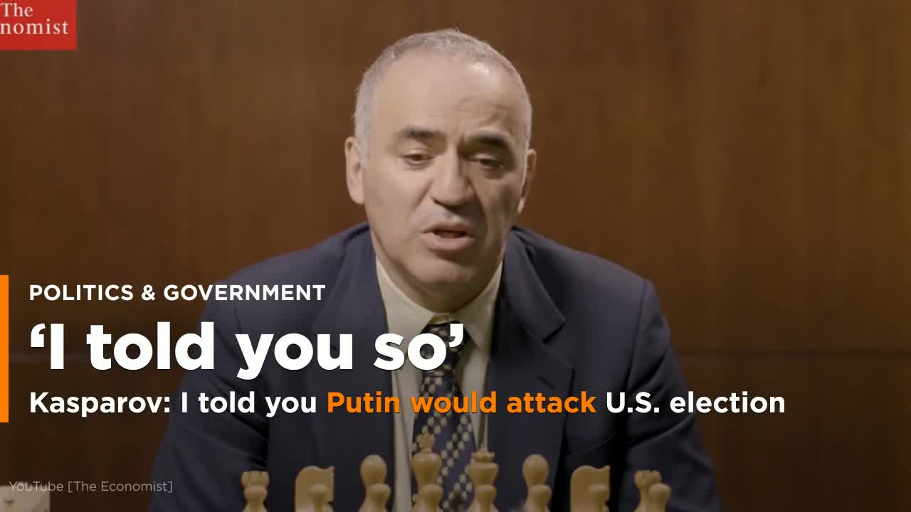 Kasparov says chessboard attack was political