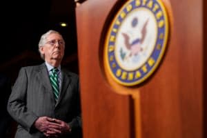 Democrats fear Mitch McConnell is stoking infrastructure 'infighting'