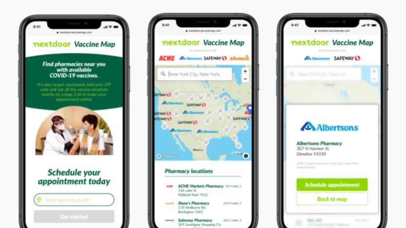 Nextdoor Vaccine Map