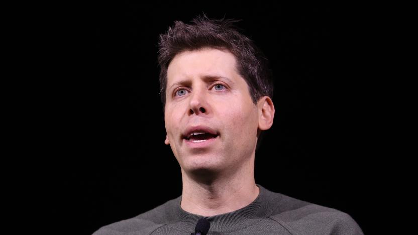 SAN FRANCISCO, CALIFORNIA - NOVEMBER 06: OpenAI CEO Sam Altman speaks during the OpenAI DevDay event on November 06, 2023 in San Francisco, California. Altman delivered the keynote address at the first-ever Open AI DevDay conference.(Photo by Justin Sullivan/Getty Images)