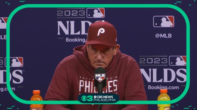 Phillies manager Rob Thomson talks sweeping Marlins, advancing to NLDS 