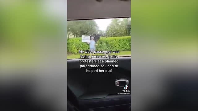 Uber driver blasts music as she drives passenger away from Planned  Parenthood protestors