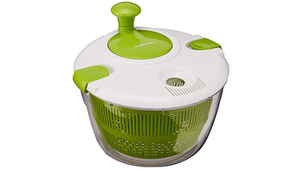Cuisinart Large Salad Spinner- Wash, Spin & Dry Salad Greens, Fruits &  Vegetables, 5qt, CTG-00-SAS (White/Gray) - Yahoo Shopping