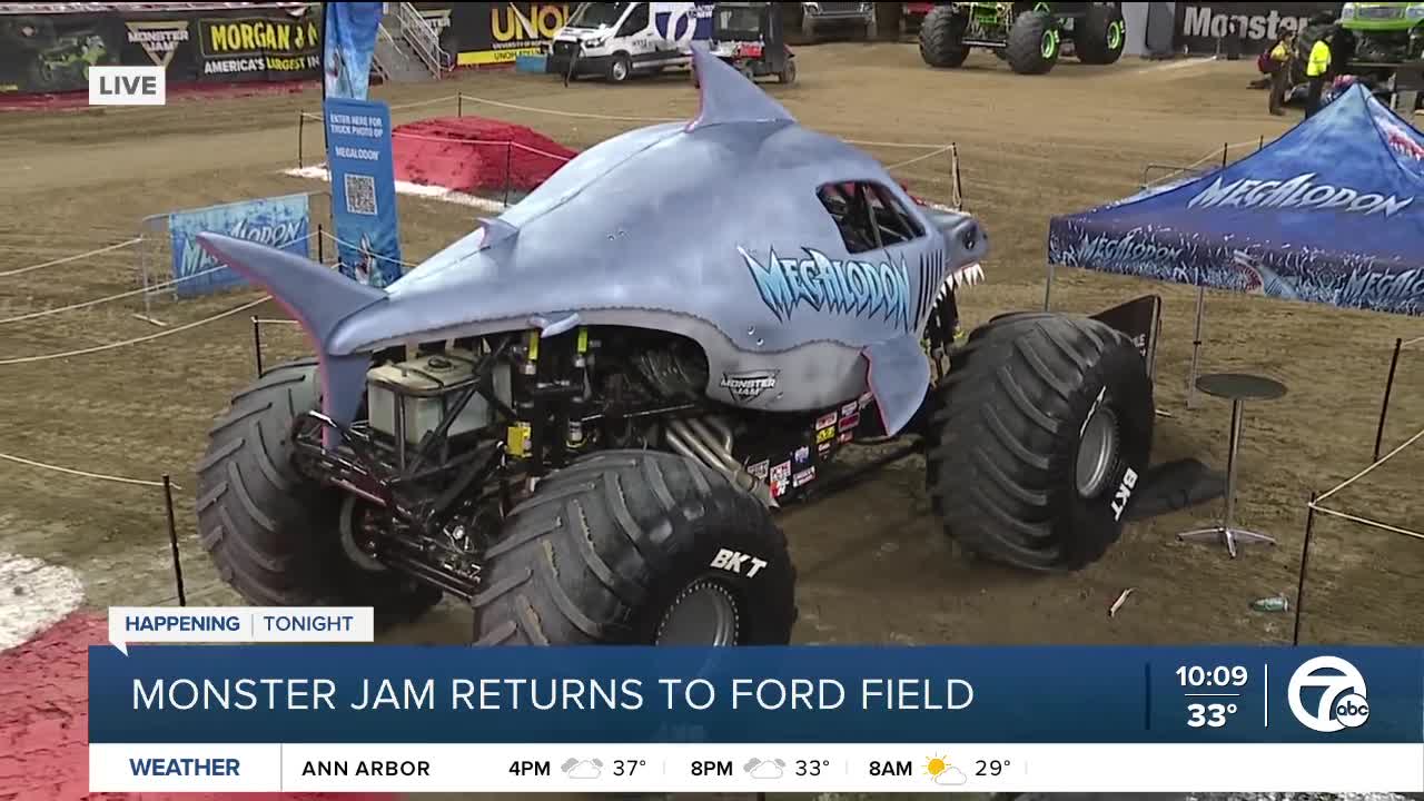 Monster Jam featuring Columbus Township drivers return to Ford Field