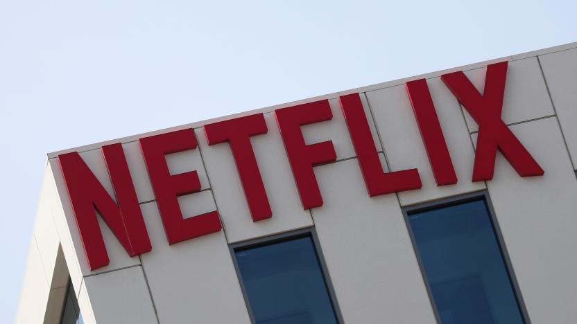 The Netflix logo is seen on their office in Hollywood, Los Angeles, California, U.S. July 16, 2018. REUTERS/Lucy Nicholson