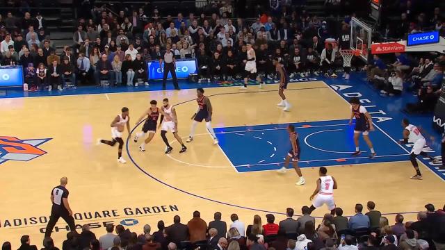 Jimmy Butler with a first basket of the game vs the New York Knicks