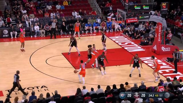 Tre Mann with a 2-pointer vs the Houston Rockets