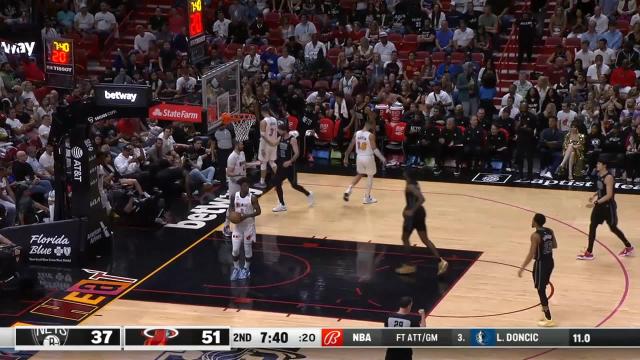 Edmond Sumner with an and one vs the Miami Heat