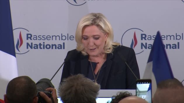 Législatives : portée par la poussée du RN, Le Pen veut incarner une 