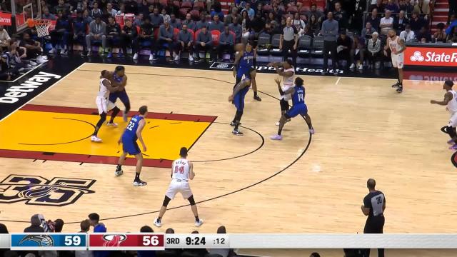 Bam Adebayo with a dunk vs the Orlando Magic